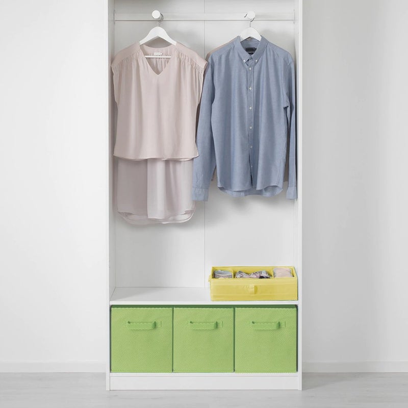 PowerKing Collapsible Storage Cubes with Handles, Fabric Foldable Bins for Closet Shelves, Durable Organization Storage Bins, 10.5'' x 11'' x 10.5'', 6 Pack, Green - Image 3